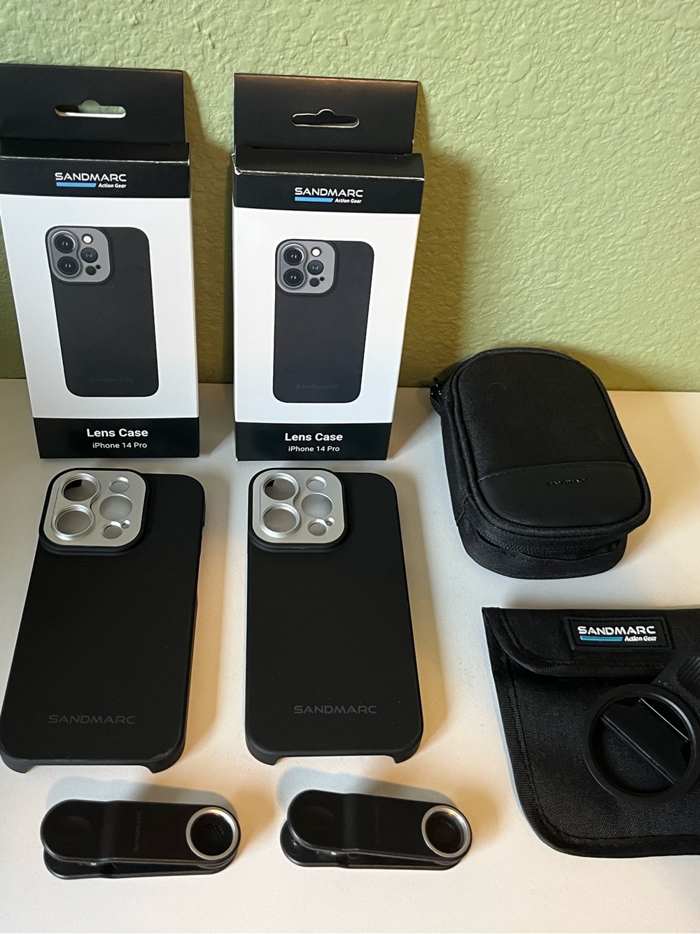 Sandmarc iPhone 14 phone cases and lenses